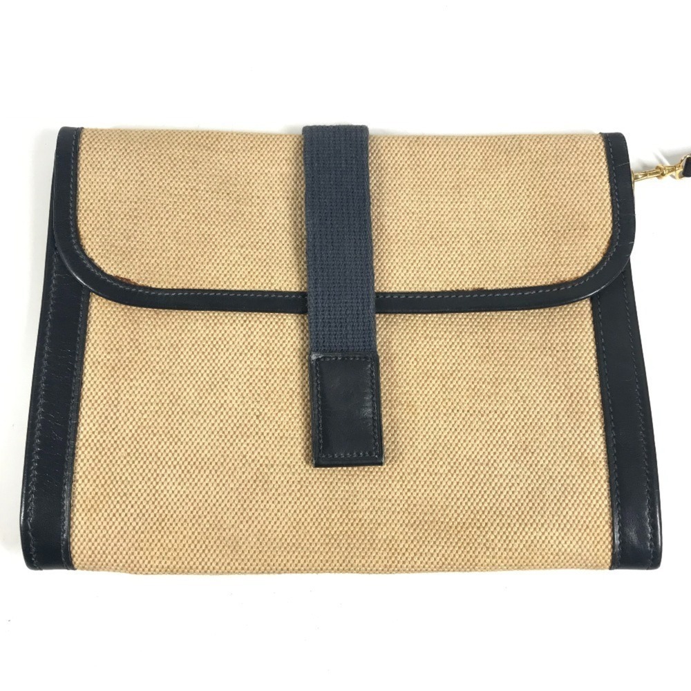 HERMES Vintage Sacoche Bag, Shoulder Handbag with Pouch, Leather, Canvas, Men... - Picture 12 of 16
